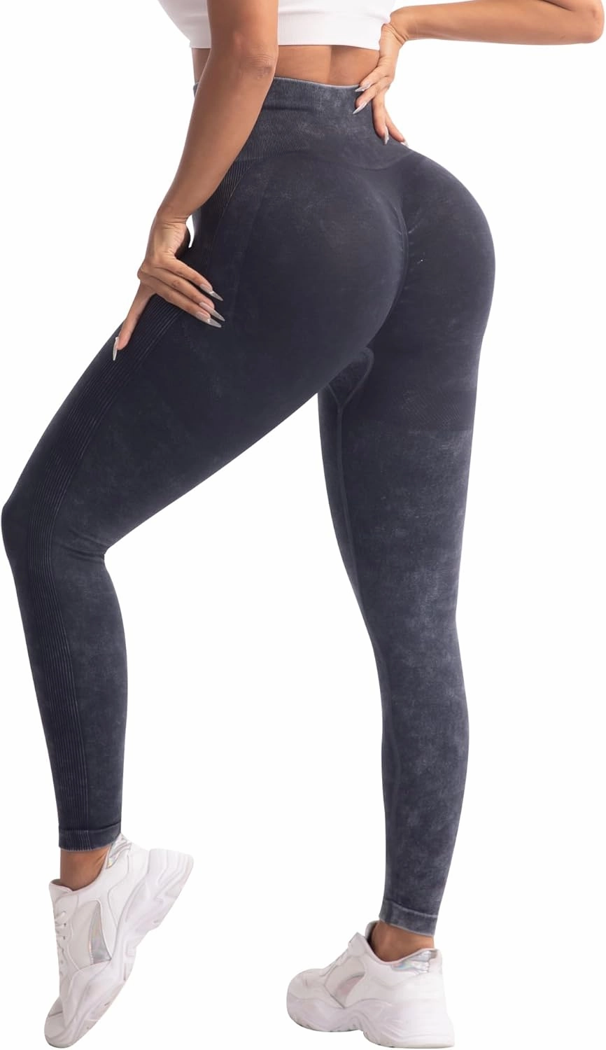 CHRLEISURE 3 Piece Workout Leggings Sets for Women, Gym Scrunch Butt Butt Lifting Seamless Leggings
