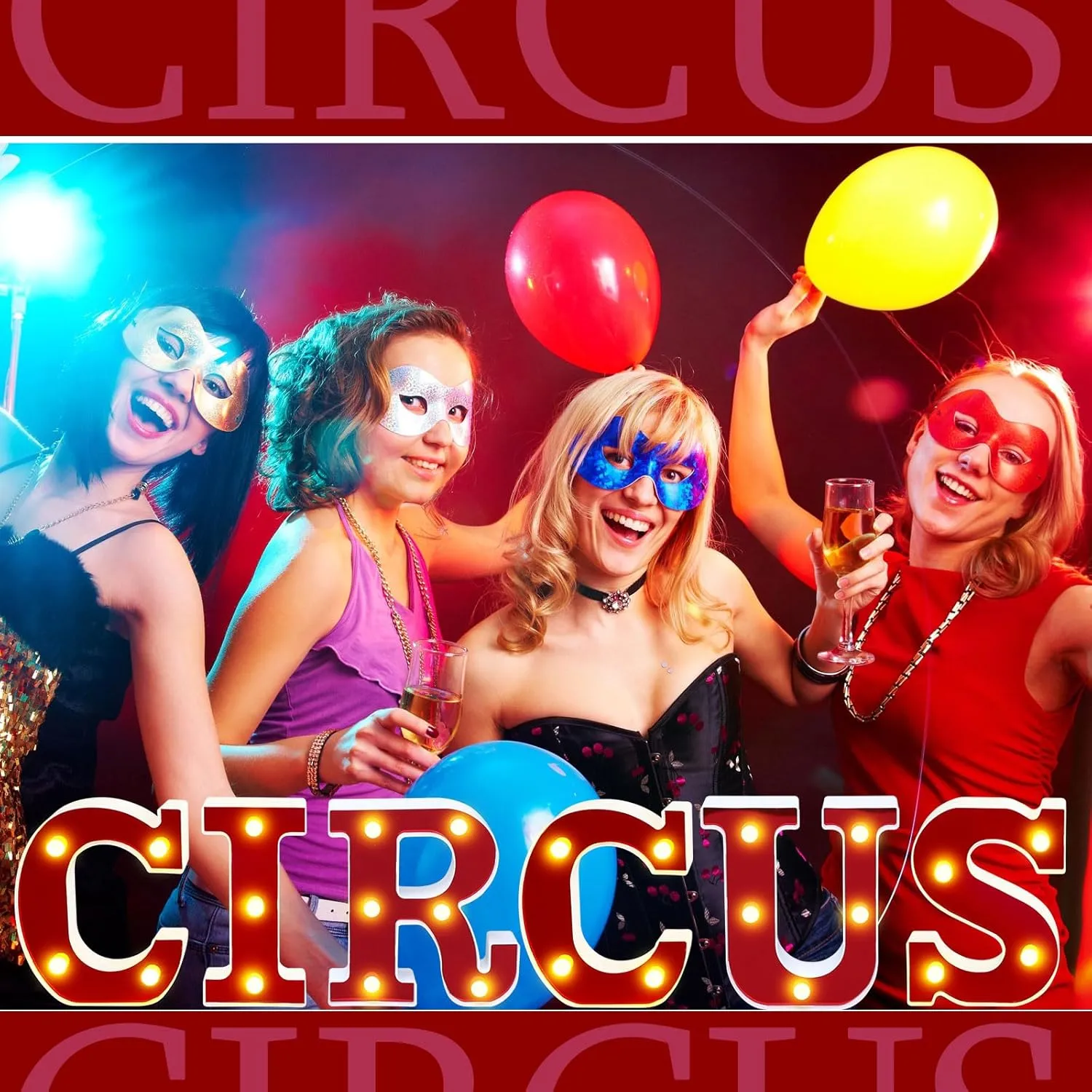 Circus Light up Letters Sign Party Decorations Battery Powered Marquee Lighted Sign Alphabet LED Letter Lights for Night Party Tabletop Decor Supplies