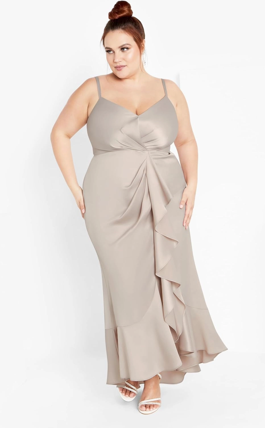 City Chic Women's Maxi Bella Ruffle Ff