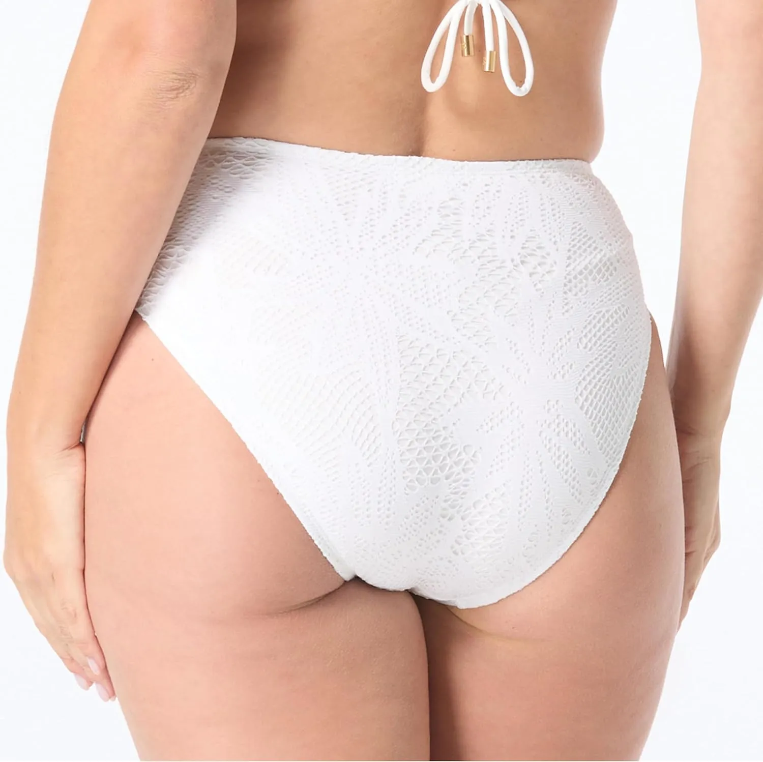 COCO REEF High Esteem High Leg High Waist Bikini Swim Bottom — Tummy Control Swimsuit Bottom