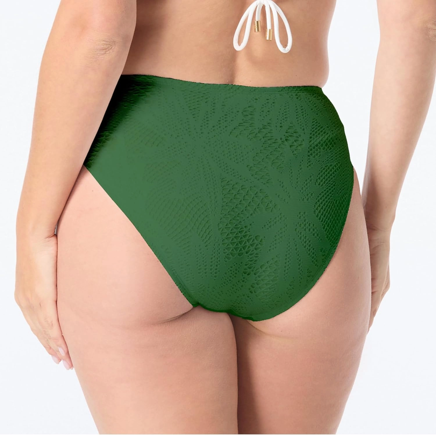 COCO REEF High Esteem High Leg High Waist Bikini Swim Bottom — Tummy Control Swimsuit Bottom