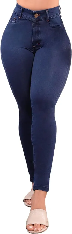 Colombian Stretch Denim Jeans: Butt-Lifting and Lipo High Compression Jeans