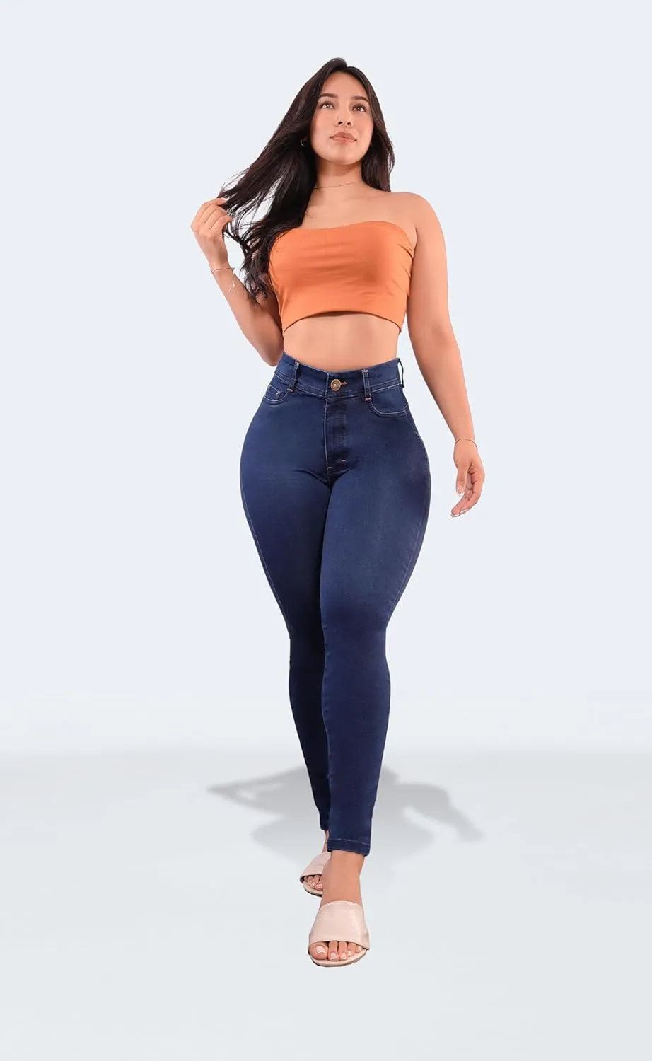 Colombian Stretch Denim Jeans: Butt-Lifting and Lipo High Compression Jeans