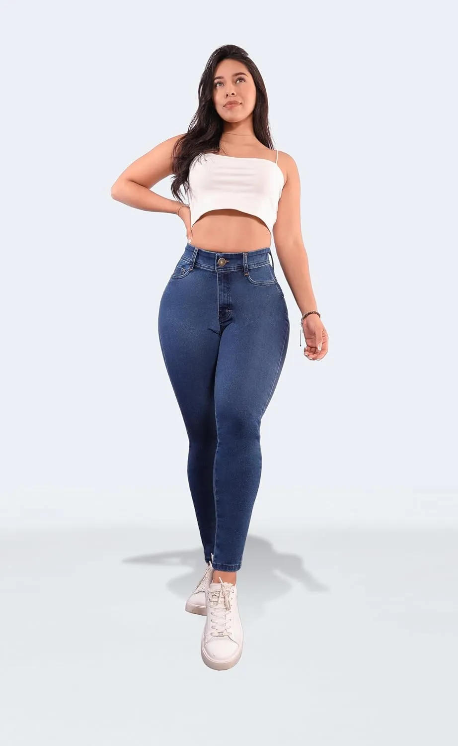 Colombian Stretch Denim Jeans: Butt-Lifting and Lipo High Compression Jeans