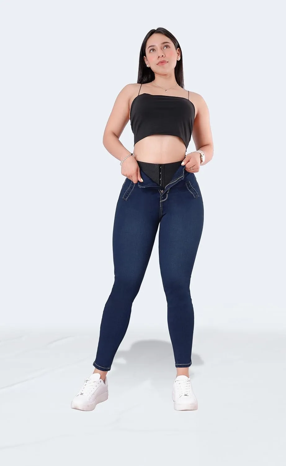Colombian Stretch Denim Jeans: Butt-Lifting and Lipo High Compression Jeans