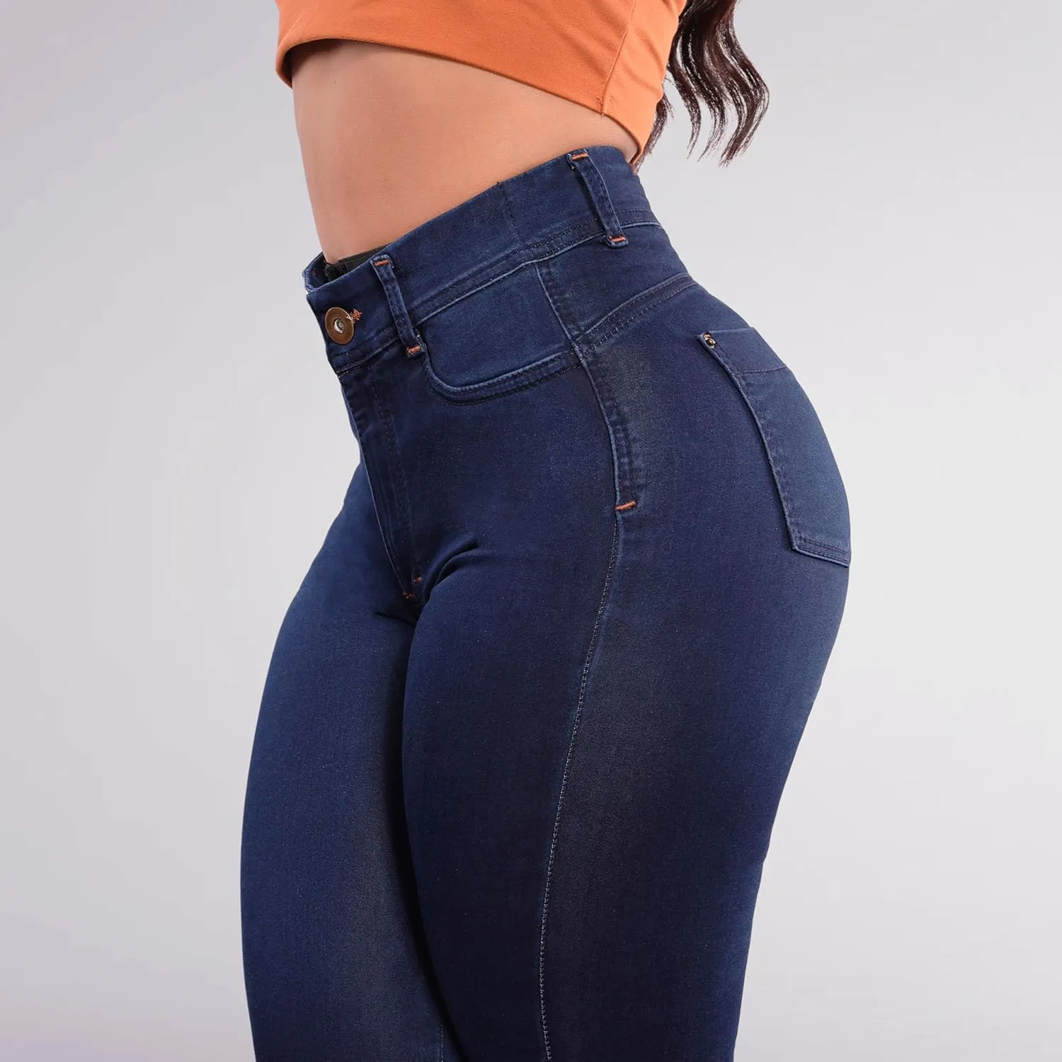 Colombian Stretch Denim Jeans: Butt-Lifting and Lipo High Compression Jeans