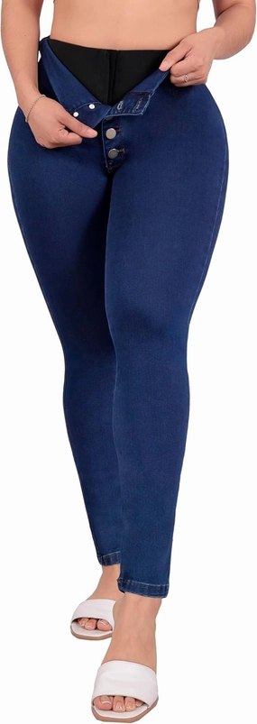 Colombian Stretch Denim Jeans: Butt-Lifting and Lipo High Compression Jeans