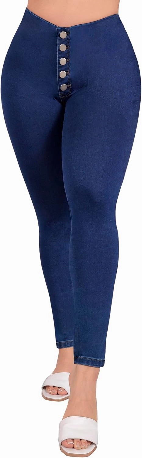 Colombian Stretch Denim Jeans: Butt-Lifting and Lipo High Compression Jeans