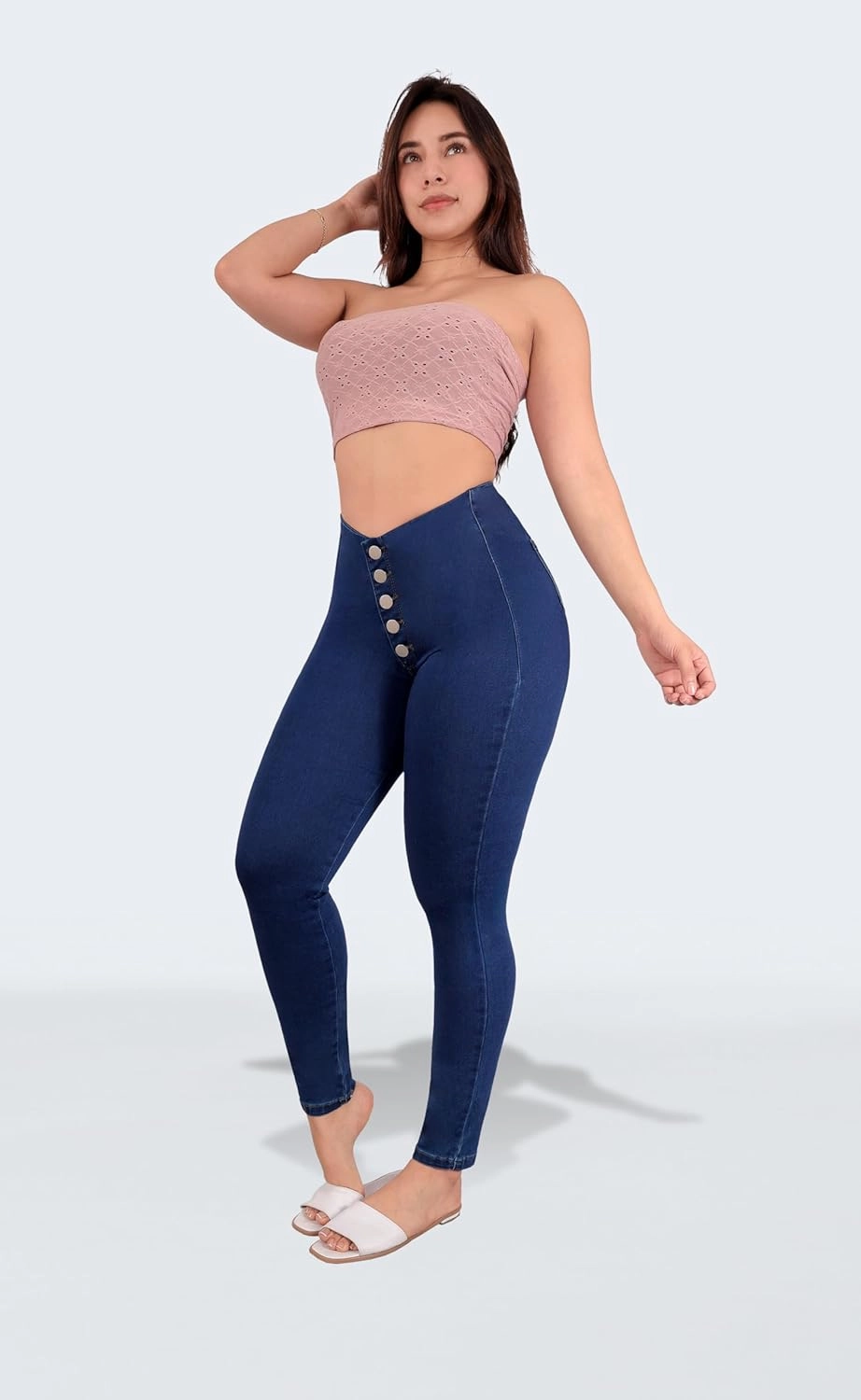 Colombian Stretch Denim Jeans: Butt-Lifting and Lipo High Compression Jeans