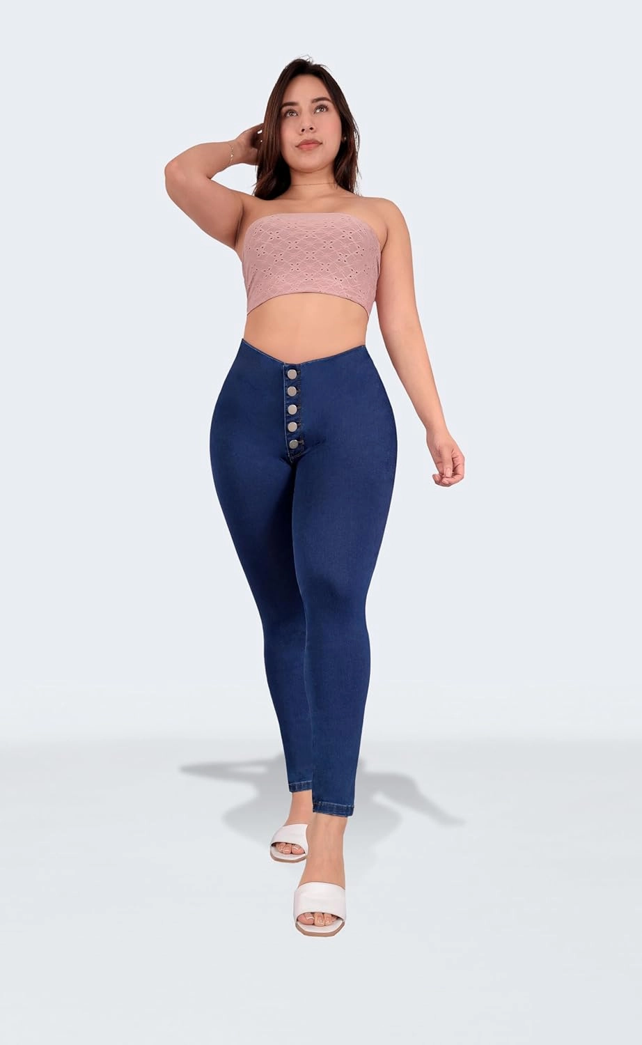 Colombian Stretch Denim Jeans: Butt-Lifting and Lipo High Compression Jeans