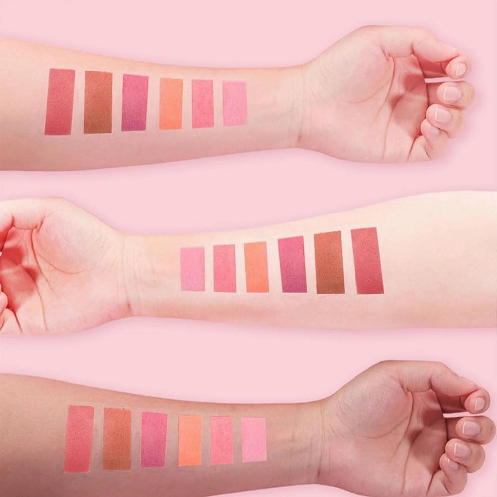 Conchita Blush Palette, Conchita Matte Blush Powder, Conchita Blush Palette Powder, Conchita Blush Palette for Cheeks, 6 Colors Blush Palette Cheek Blush Powder (B)