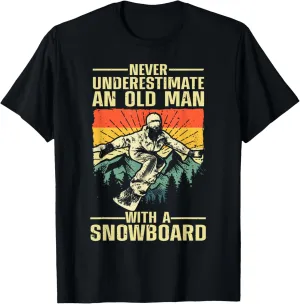 Cool Snowboard Art Men Women Skier Snowboarding Snowboarder T-Shirt