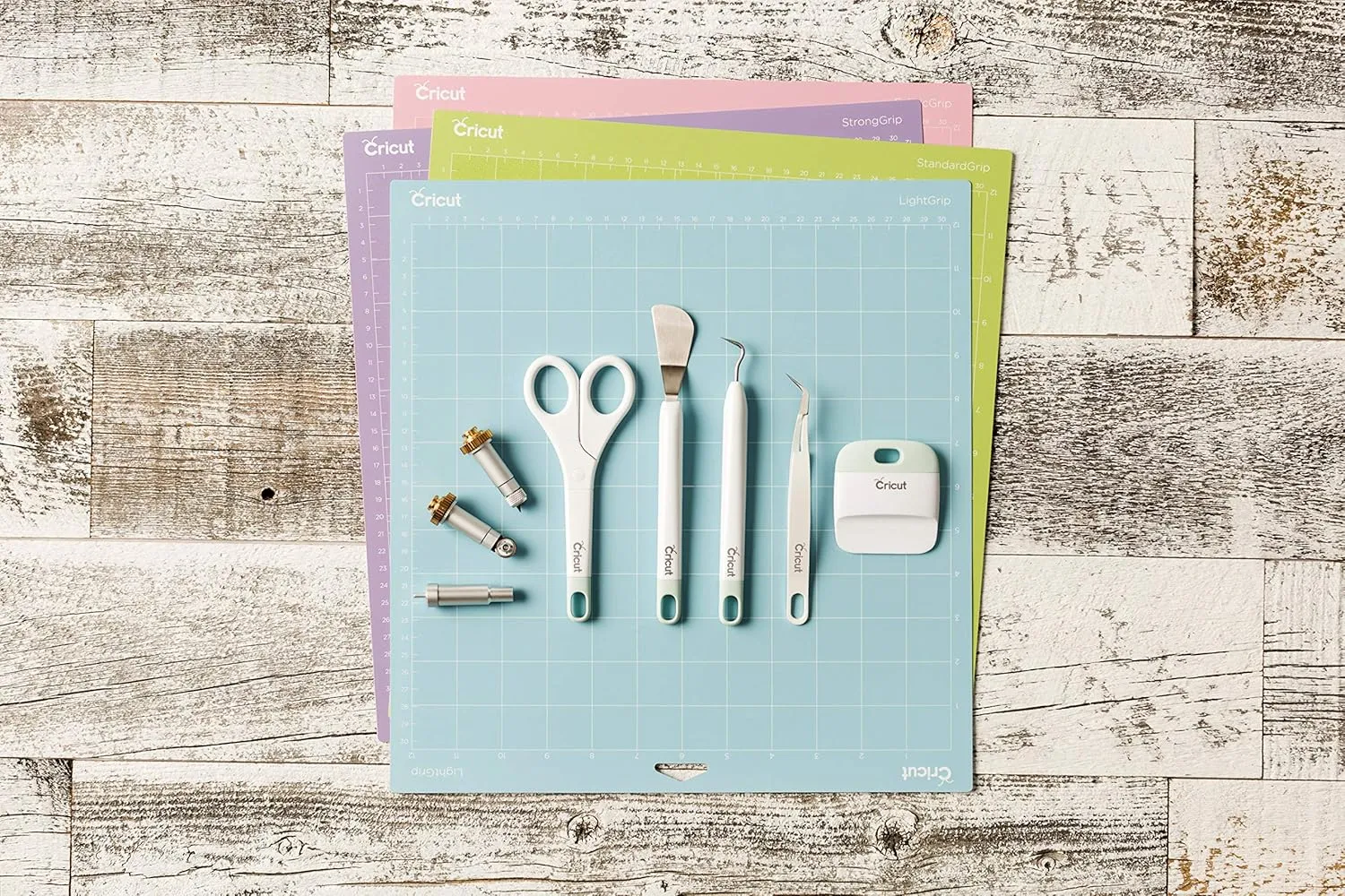 Cricut StandardGrip Machine Mats 12in x 24in, Reusable Cutting Mats for Crafts with Protective Film, Use with Cardstock, Vinyl and More, Compatible with Cricut Explore & Maker, (Green, 3 Count)