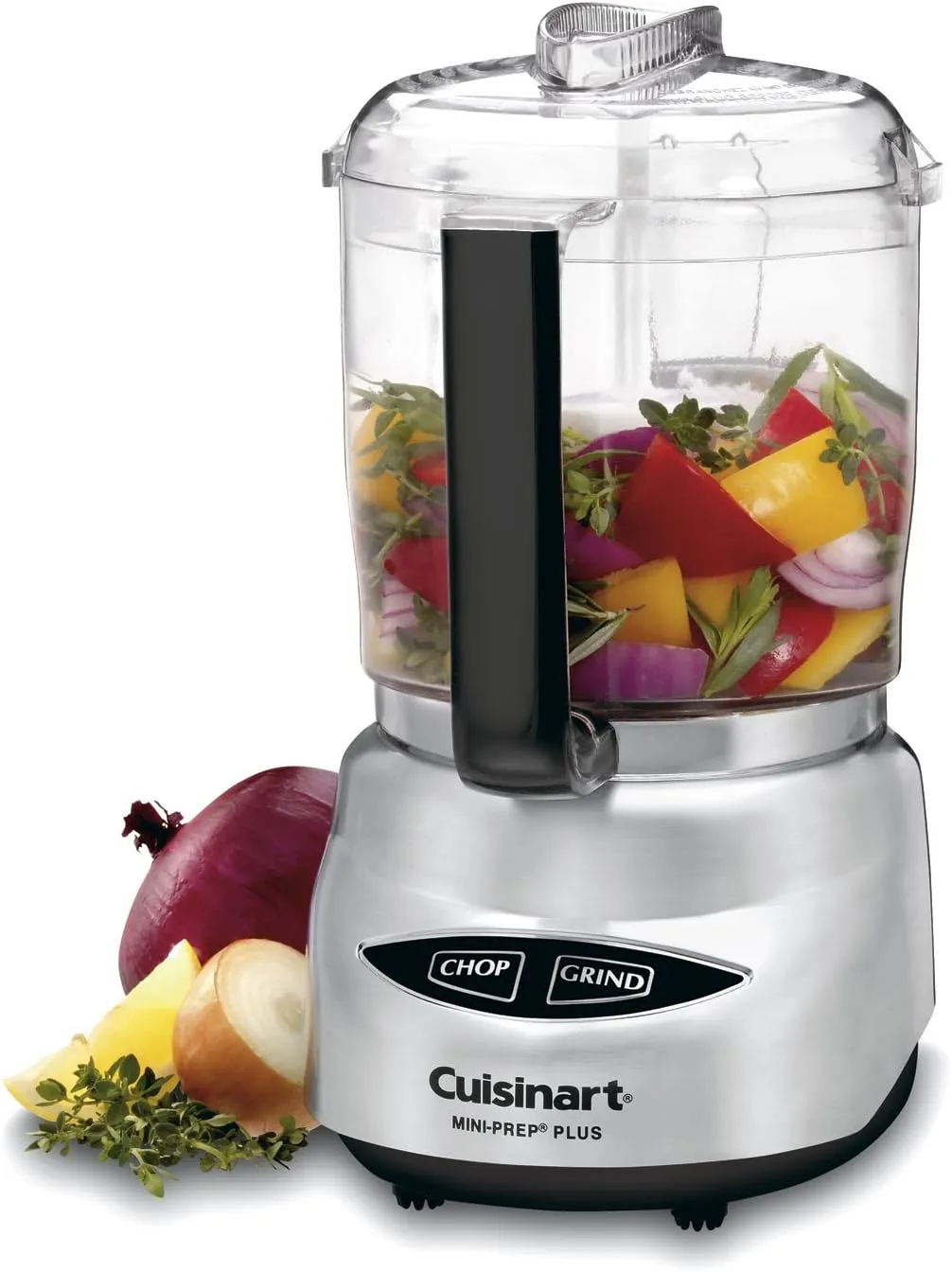 Cuisinart Mini Prep Plus Food Processor, 4 Cup, Brushed Stainless & Mesh Strainers, 3 Pack Set, CTG-00-3MS