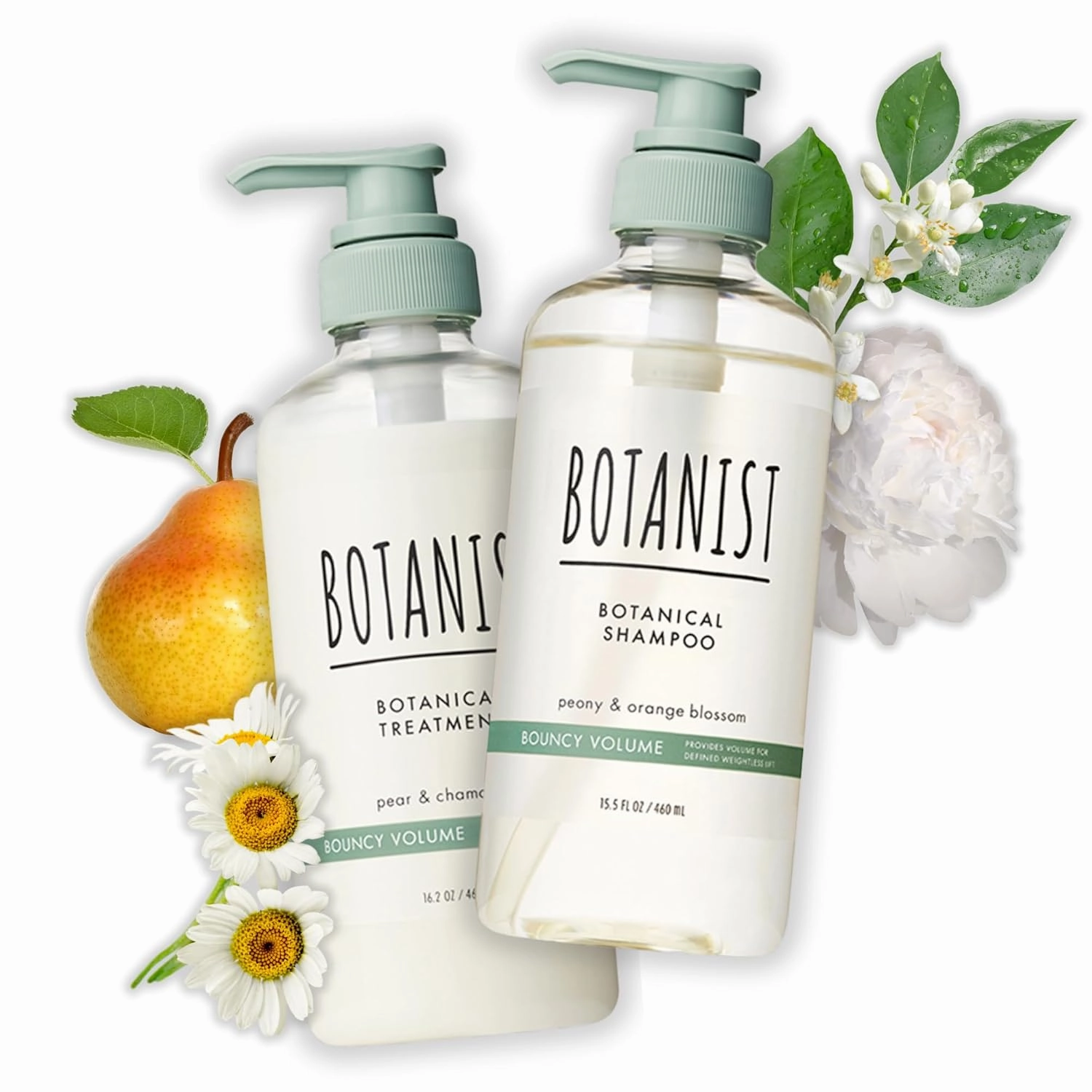 Curly Hair Shampoo and Conditioner for Thin Hair, Sulfate Free Shampoo for Women& Men by Botanical Keratin, Collagen, Collagen& Jojoba Seed from Japan, Silicone Free, BOUNCY VOLUME 31.7 Fl Oz