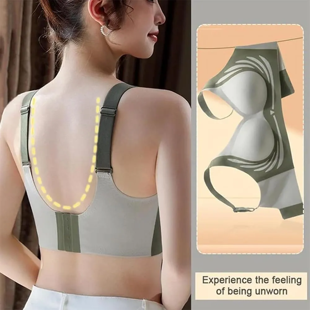 Currentlye Brassier, Currentlye Pro Bra, Sujetador Push Up Sin Aros,Anti-Sagging Wireless Push-Up Bra