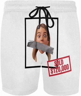 Custom Funny Swim Shorts with Faces Customized Gifts Mens Swim Trunks Wife Girlfriend Photos Beach Board Short for Men
