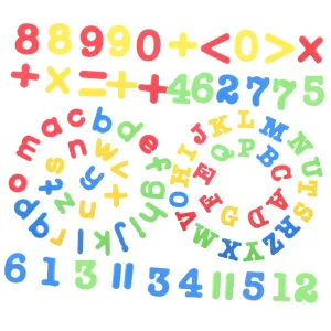 Cute Fridge Decors 84pcs Alphabet Numbers Stickers Easy Peel Stick No Residue
