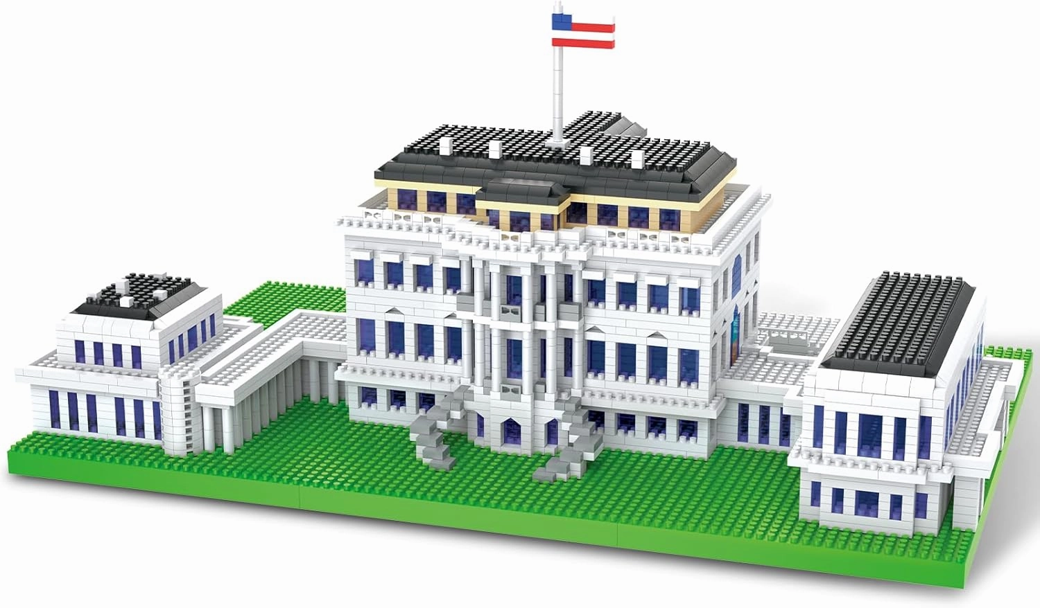 CuteMelon Micro Building Blocks The White House Architecture Set Mini Building Blocks Building Bricks Architecture Model Kit Micro Blocks Set Building Kit Gift for Age 14  Kids Teens and Adults
