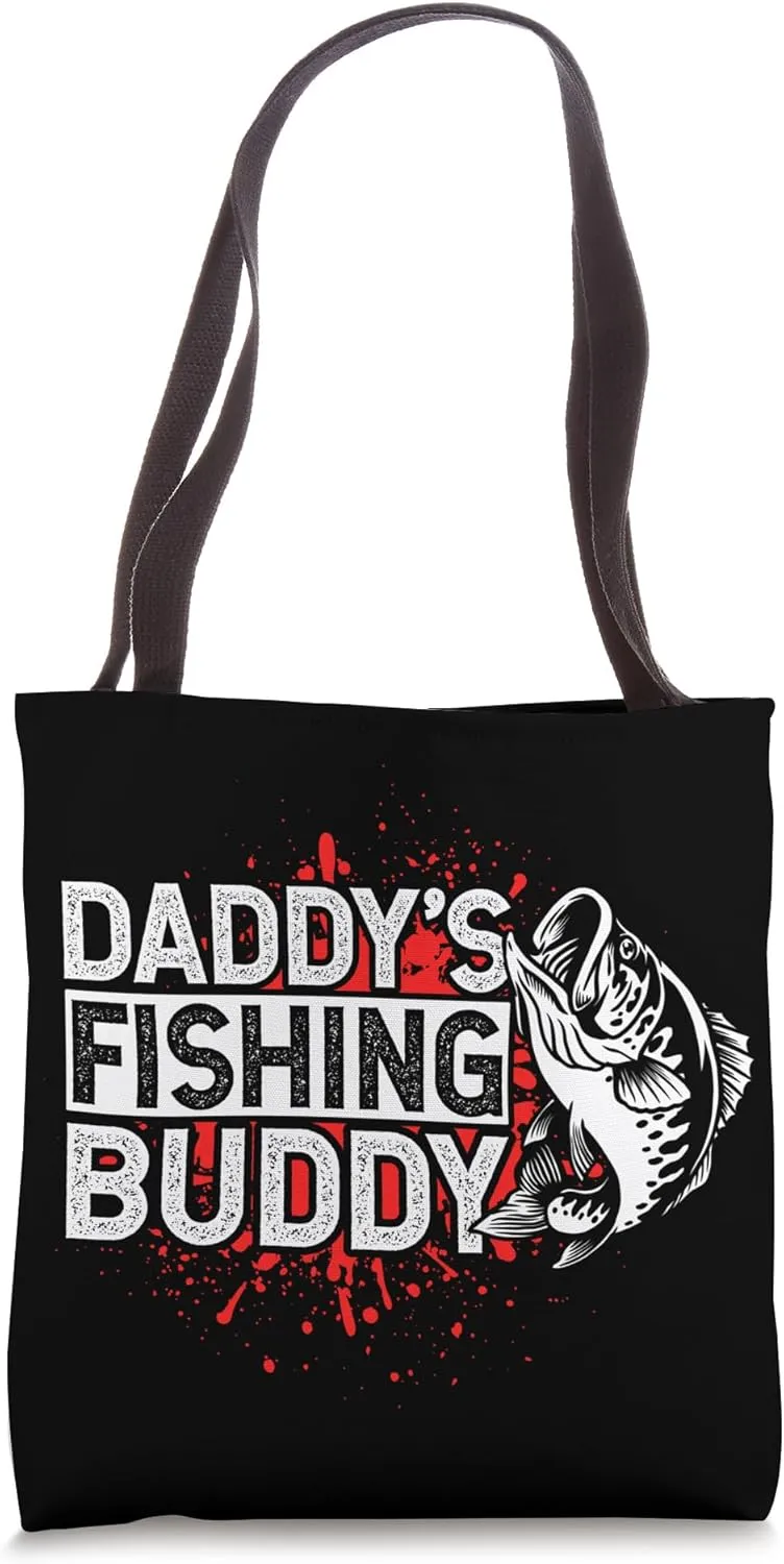DADDY Fishing Buddy Fish Fishing Bond Trip Fishing Love Tote Bag