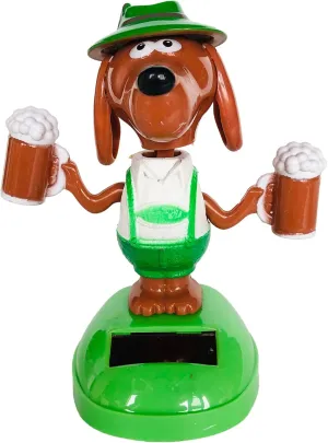 Dancing Bobbleheads Dog Action Figures Car Dashboard Decorations Accessories Interior for Men Women, Cute Solar Power Bobble Heads Bobblehead Figure Ornaments Decor for Car Window