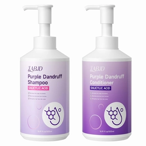 Dandruff Shampoo And Conditioner Set for Women & Men,Deep Cleanser - Purple Dandruff and Dry Itchy Scalp - Therapeutic Grade - Helps Promote Hair Growth - Fl Oz