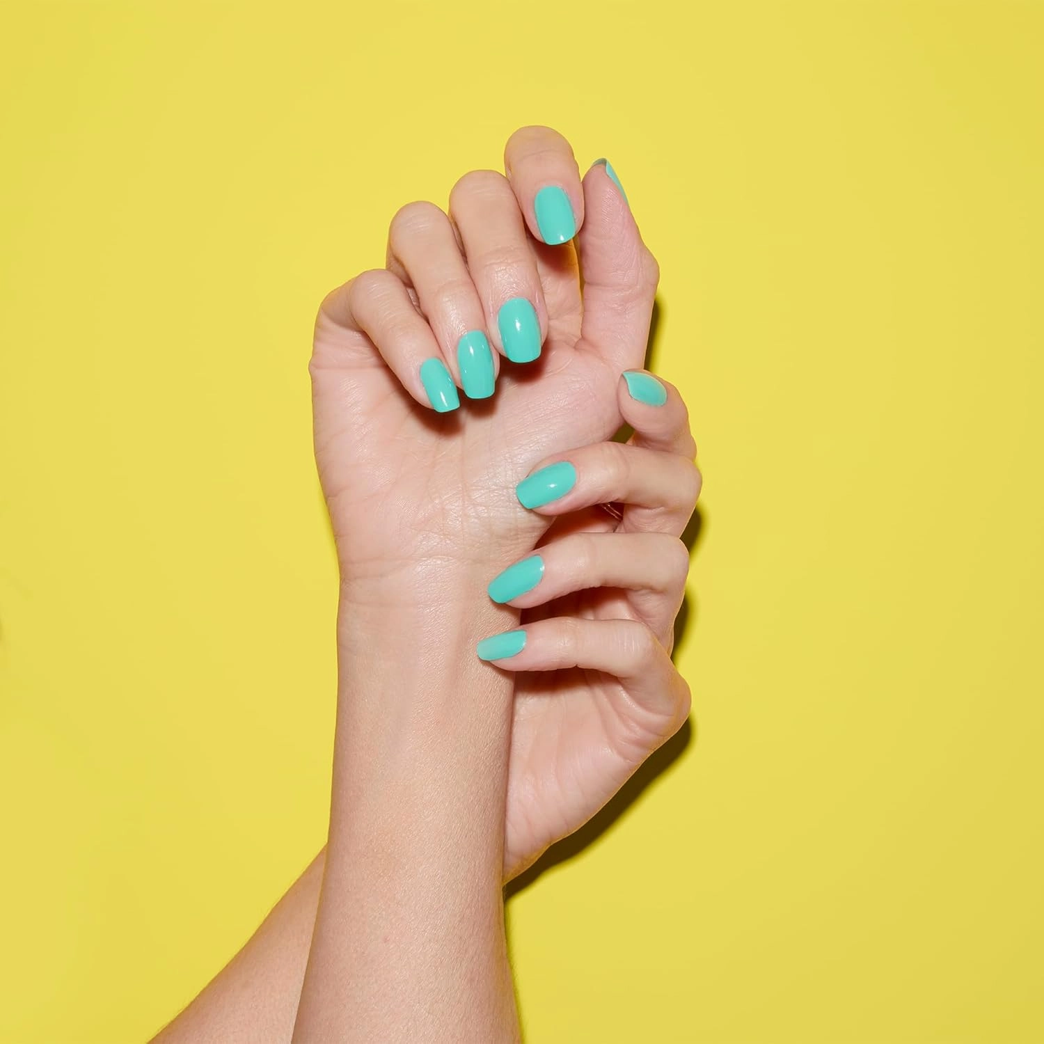 Dazzle Dry Mini Kit 4 Step System - Coastal Cabana - A bright semi-sheer aquamarine. Semi-sheer cream. (5 Piece Kit / 5 Manicures)