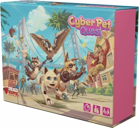 Dead Alive Games | Cyber Pet Quest | Cooperative Campaign Board Game | Rescue Your Owner As A Cybernetic Pet | 1 to 4 Players | 30 Minutes | Ages 8 