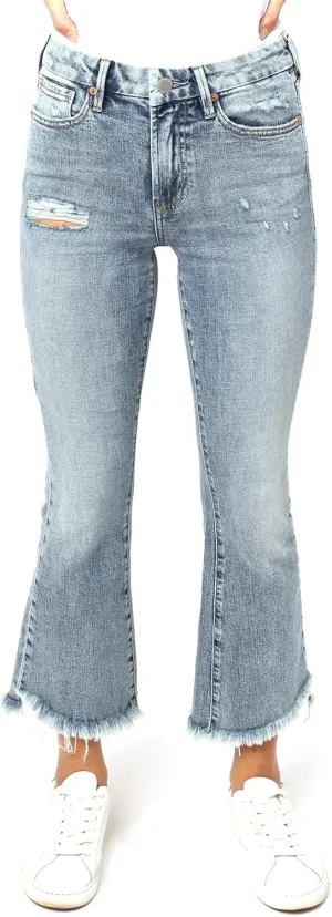 DEAR JOHN Jeanne Flare Women's Jeans Mid Rise Mid-Waisted