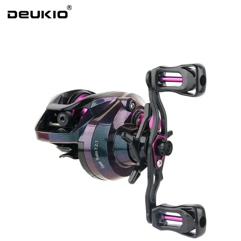DEUKIO GBS200 Lightweight Colorful Baitcasting Reel with 8KG Drag and 7.1:1 Gear Ratio
