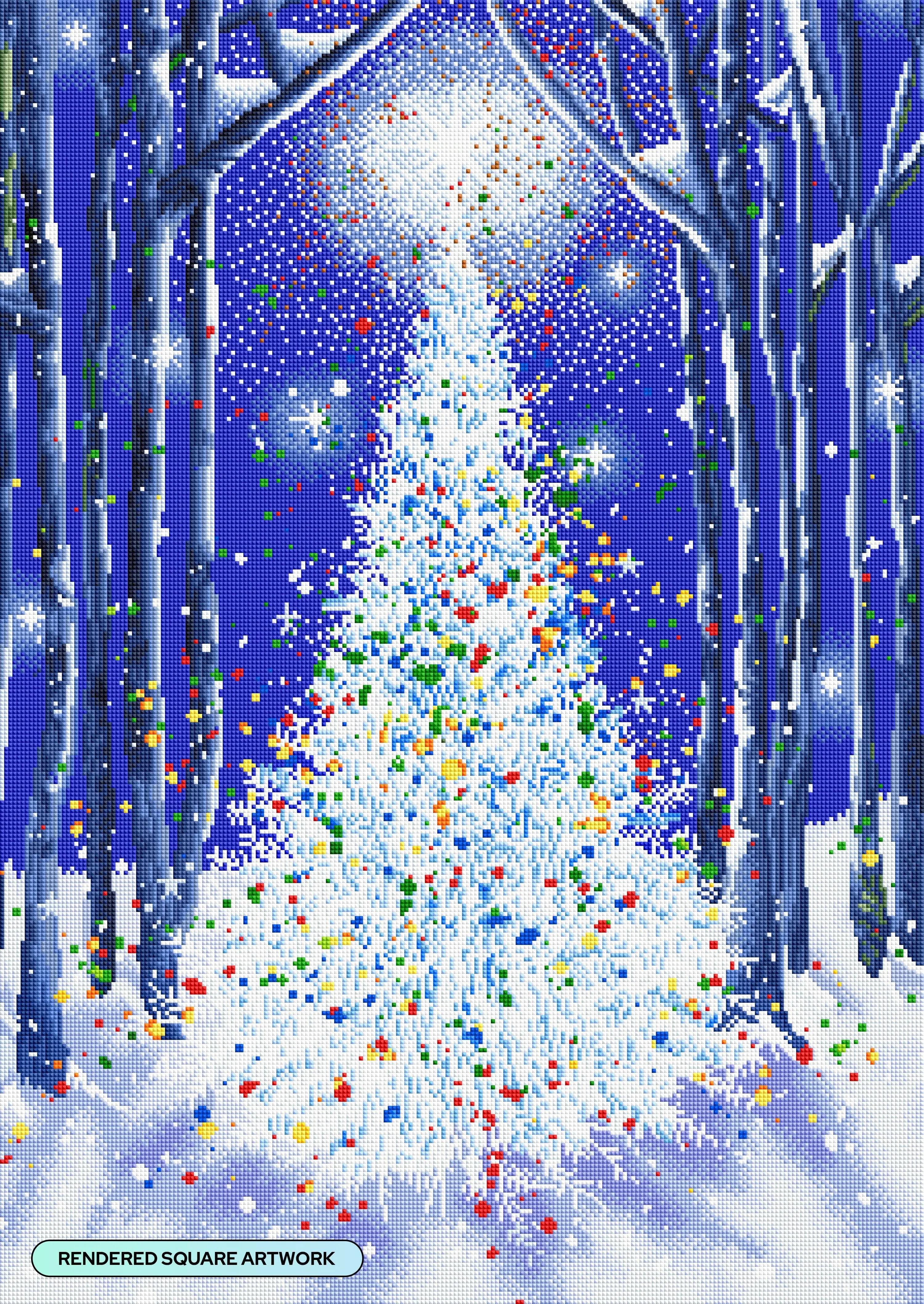 Diamond Art Club SQUARES Holiday Tree of Sparkles