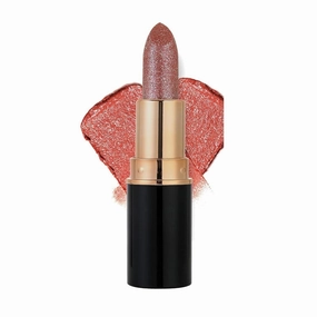 Diamond Lip Gloss Glitter Lipstick Waterproof, Diamond Glitter Lipstick, Non-Stick Plumping Shiny Matte Metallic Lipsticks For Women(4#)