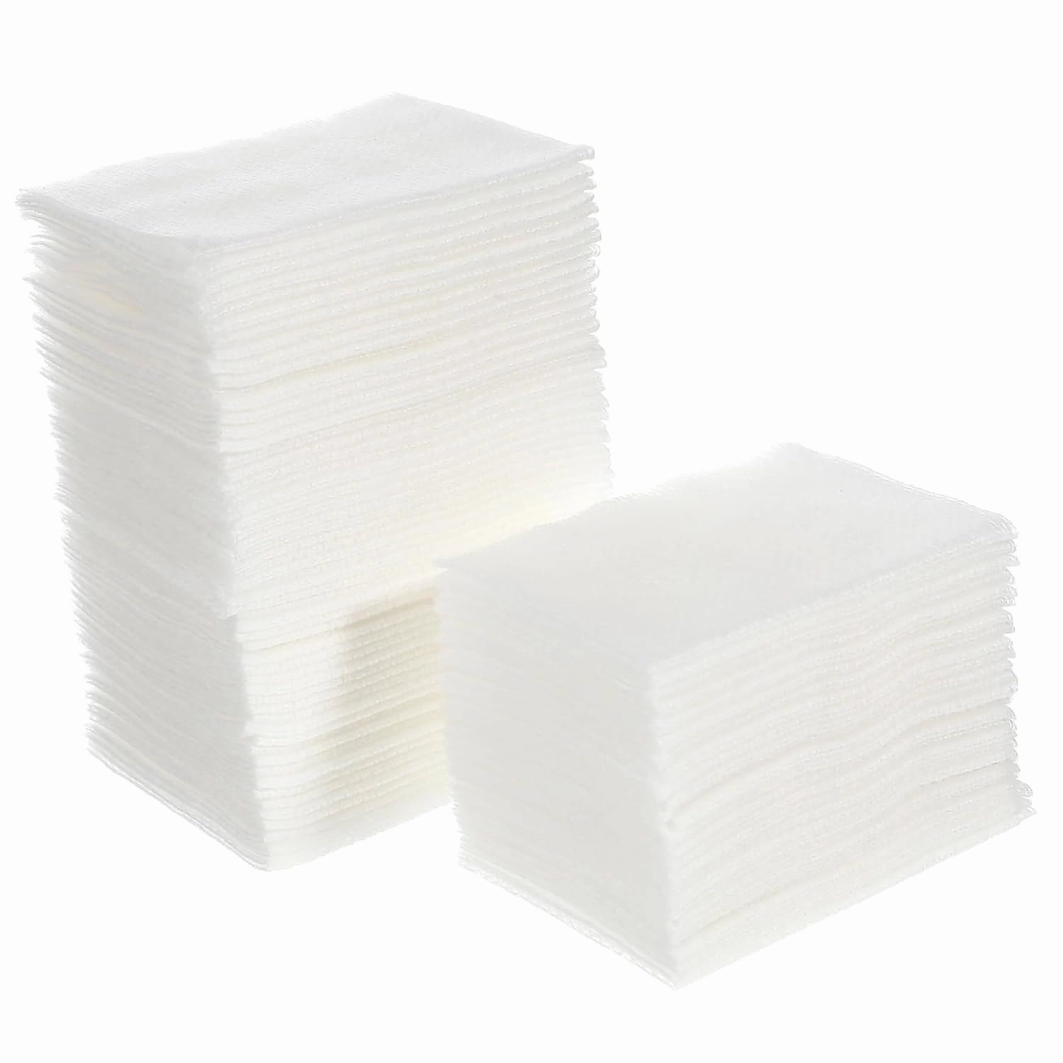 Didiseaon 2 Pack Reusable Square Face Pads 200 Cotton Makeup Remover Pads for Toner Gentle Facial Cotton Pads Stretchable Design for Women