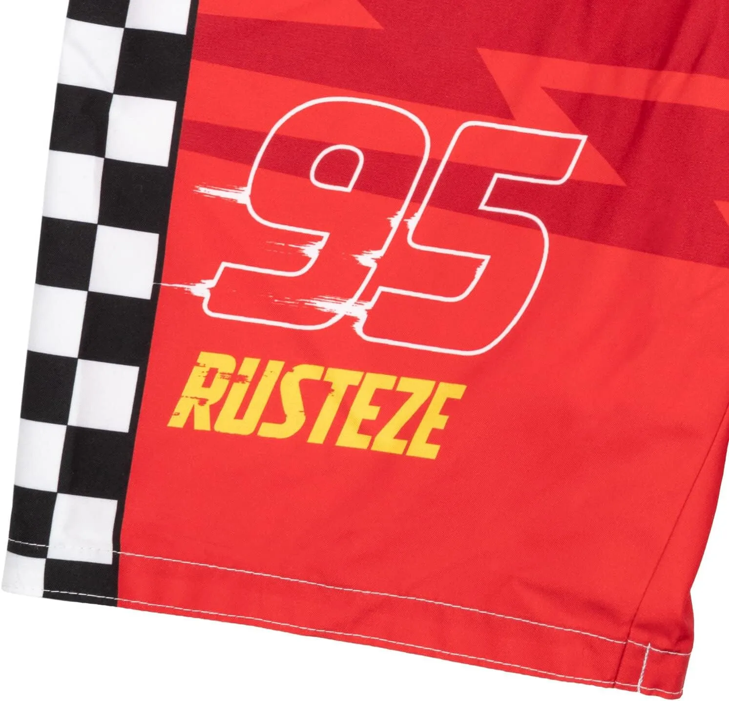 Disney Cars Lightning McQueen UPF 50  Swim Trunks Infant to Little Kid Sizes (18 Months - 7-8)