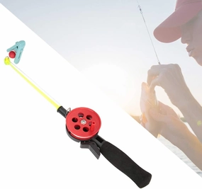 Diydeg Mini 2pcs Fishing Pole, 13.3in Kids Fishing Rod, for Ice Fishing Kids Fishing,