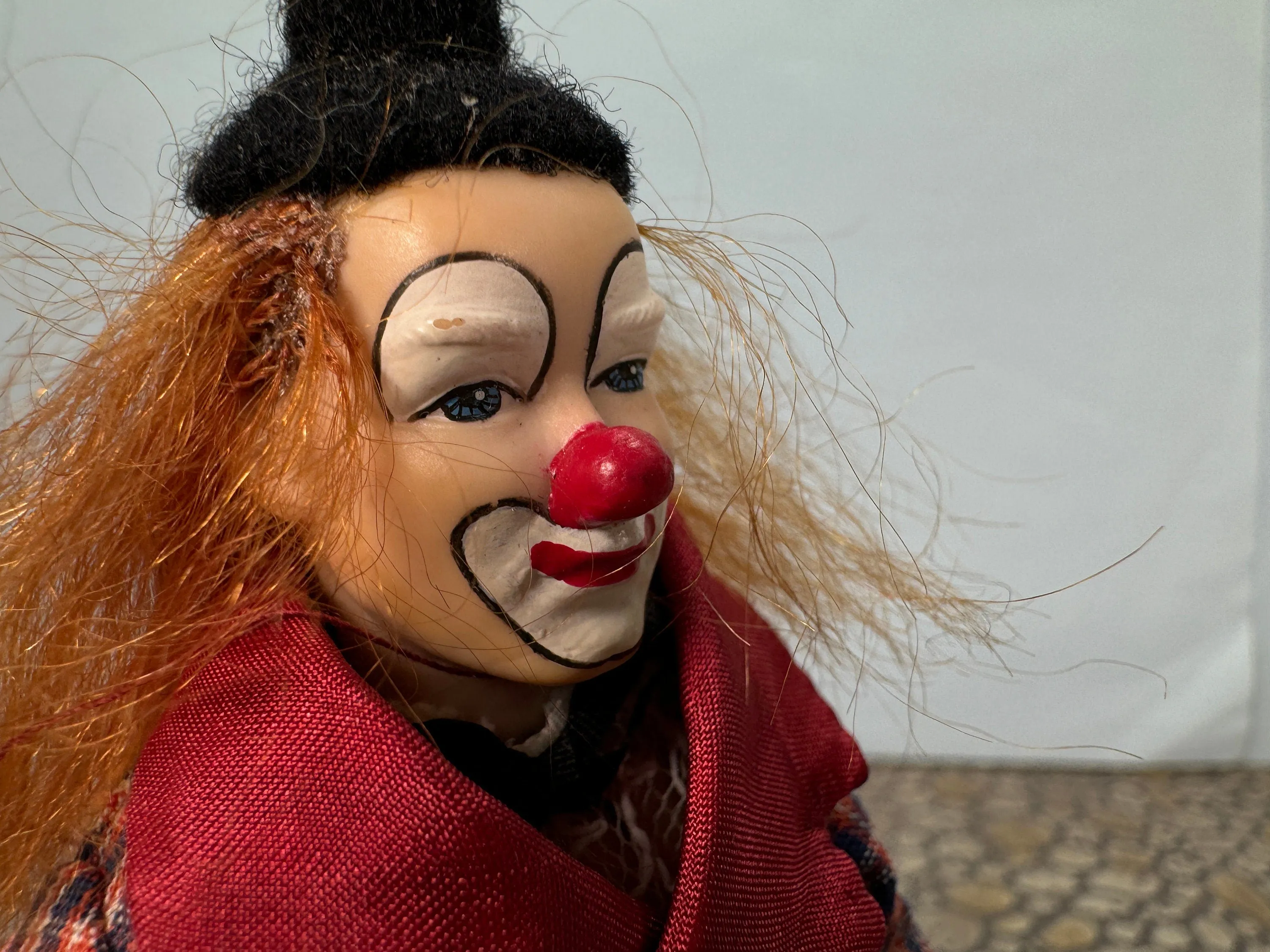 Dollhouse Miniature ~ Vintage Heidi Ott Handmade In Switzerland Hand Painted Clown