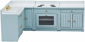 Dollhouse Decoration Accessories,1:12 Dollhouse Miniature Furniture Wooden Kitchen Cabinet Set Freely Combined