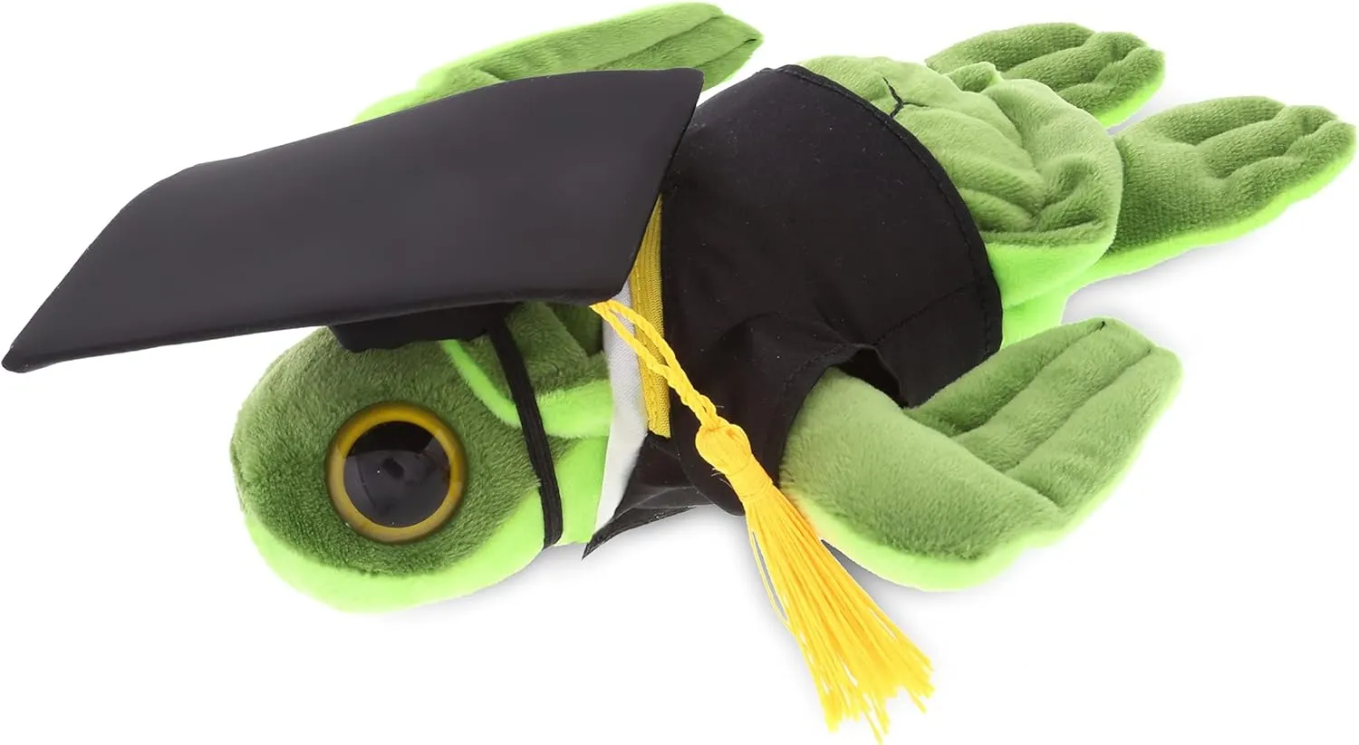 DolliBu Big Eye Sea Turtle Graduation Plush Toy - Super Soft Graduation Stuffed Animal Dress Up with Gown and Cap with Tassel Outfit - Reward Celebration Grad Gift - 6 Inches