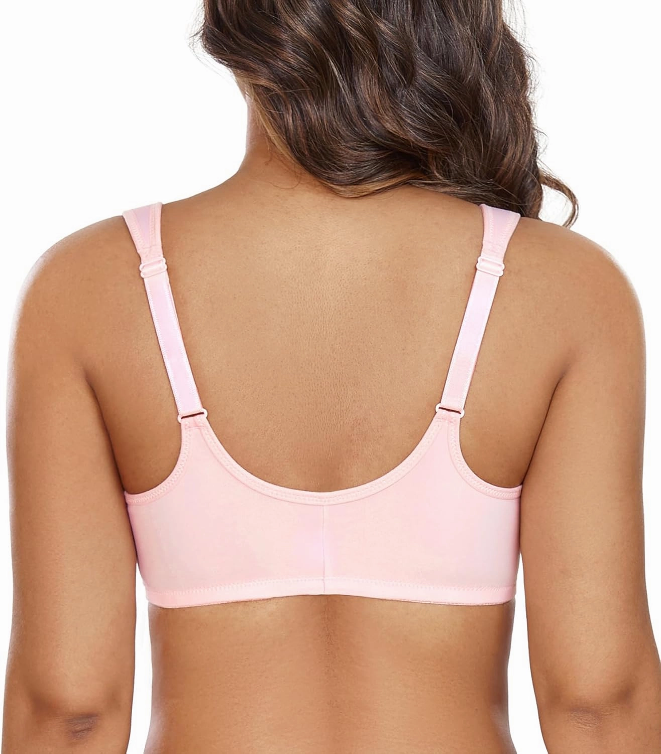 DotVol Women's Plus Size Front Closure U-Back Underwire Wide Strap Everyday Bra