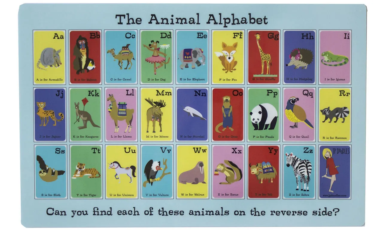 Double-Sided Animal ABC Playmat
