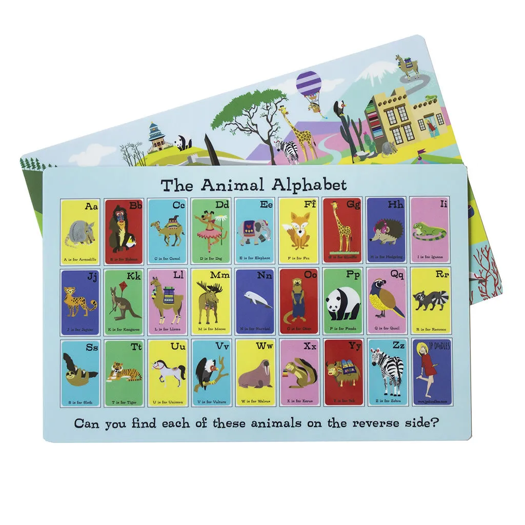 Double-Sided Animal ABC Playmat