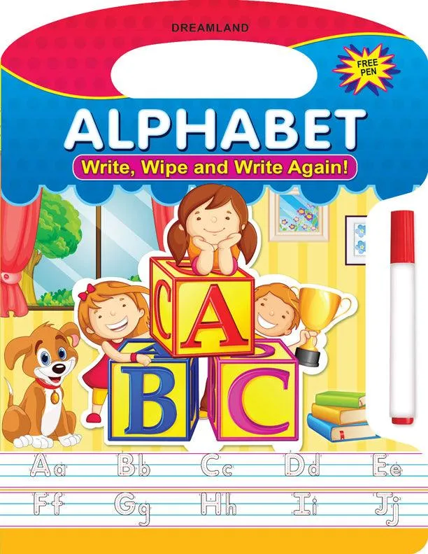Dreamland Write and Wipe Book - Alphabets - An Early Learning Book For Kids (English)