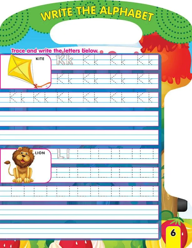 Dreamland Write and Wipe Book - Alphabets - An Early Learning Book For Kids (English)