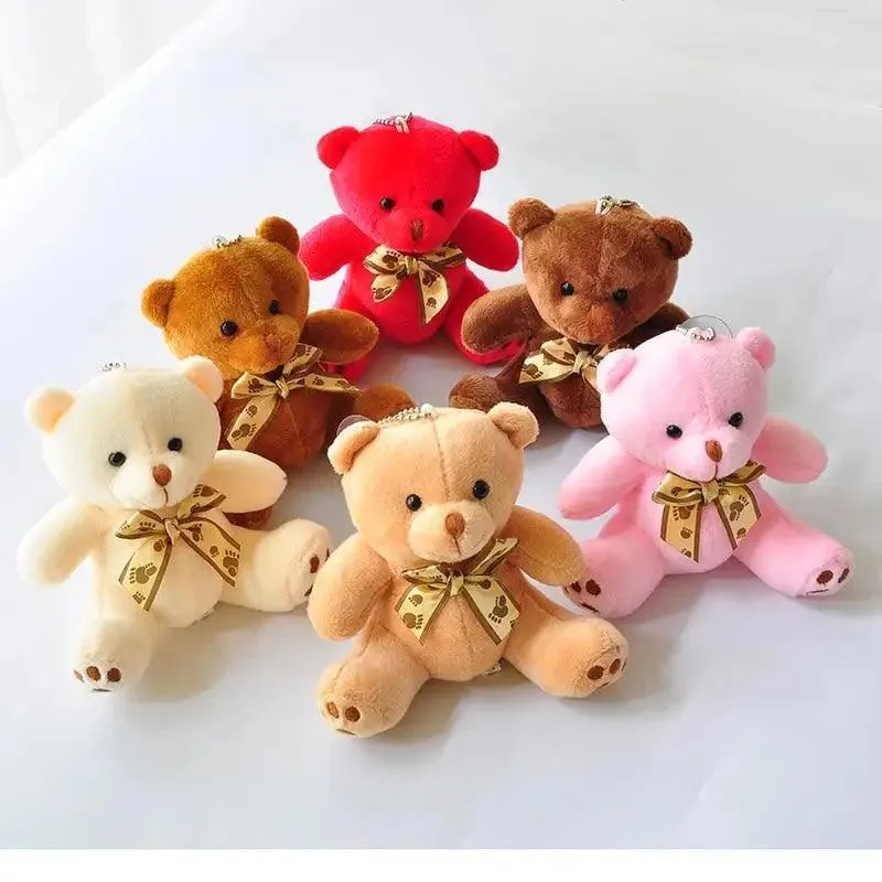 Durable Teddy Bears Stuffed Toys Small Plush Dolls Animal Soft Fluffy Baby Pendant Gift Kids Picnic/Wedding Favor/Baby Shower