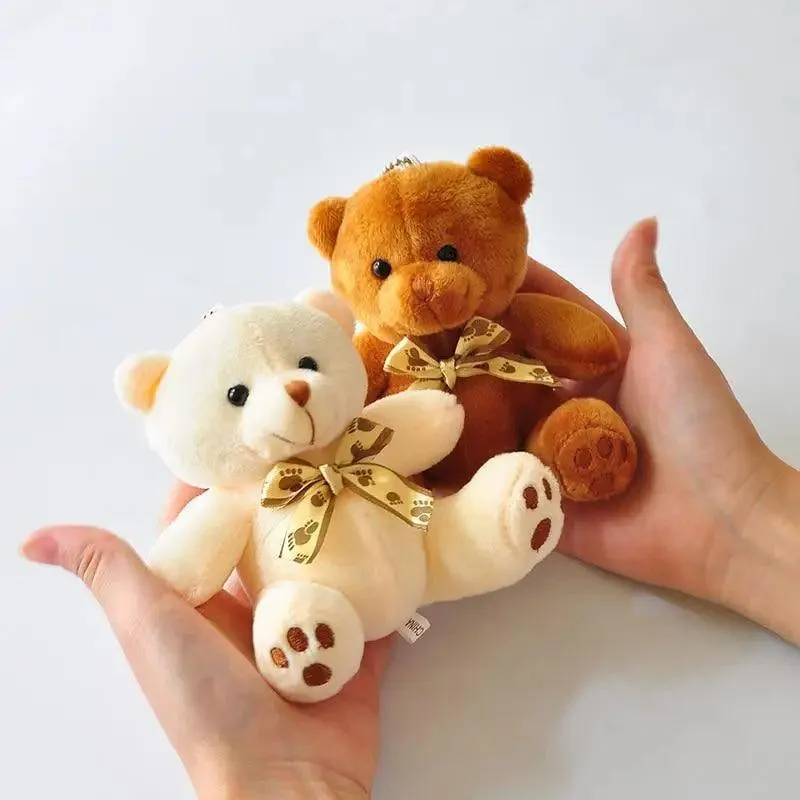 Durable Teddy Bears Stuffed Toys Small Plush Dolls Animal Soft Fluffy Baby Pendant Gift Kids Picnic/Wedding Favor/Baby Shower