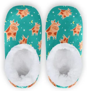 Dussdil Home Winter Slippers Spa Travel House Slipper Soft Memory Foam Slipper Non Slip for Hotel Bedroom Shoes Slippers