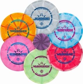 Dynamic Discs Prime Burst 6 Disc Golf Set | Includes Putter, 2X Midrange, 2X Fairway & Driver   Mini Marker | Disc Golf Accessories for Beginners | 170-176g | Beginner Pack for Amateurs