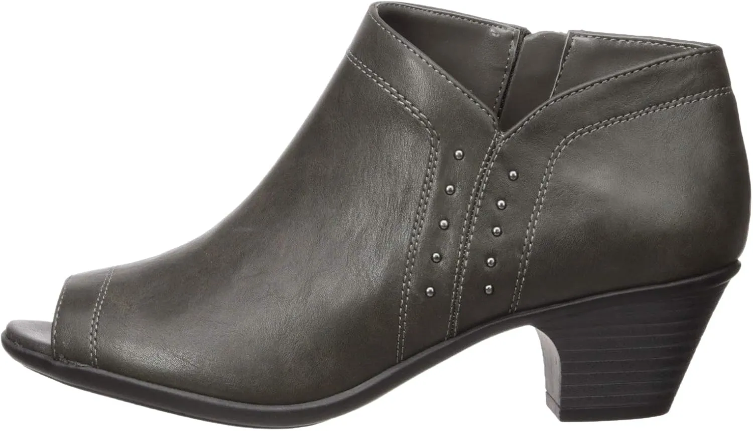Easy Street Women's Voyage Open Toe Bootie with Mini Studs Ankle Boot