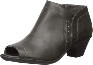 Easy Street Women's Voyage Open Toe Bootie with Mini Studs Ankle Boot