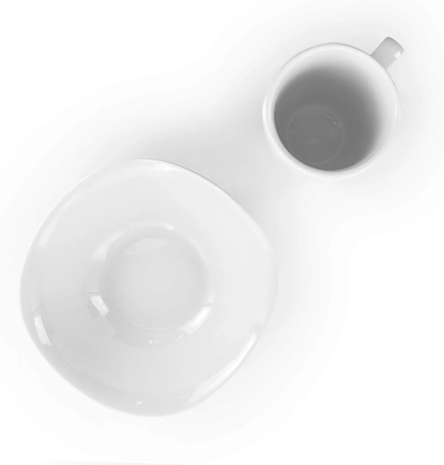 Elama Service for Four 16 Piece Porcelain Dinnerware Set, White-Square 2